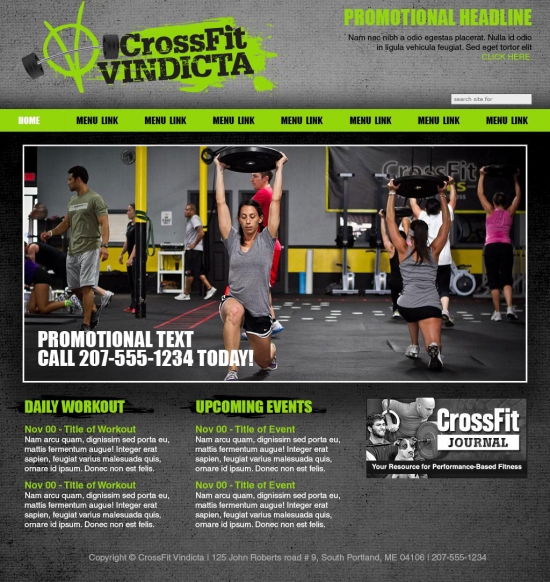 CrossFit Vindicta website