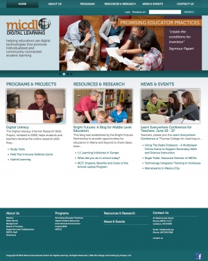 Maine International Center for Digital Learning website